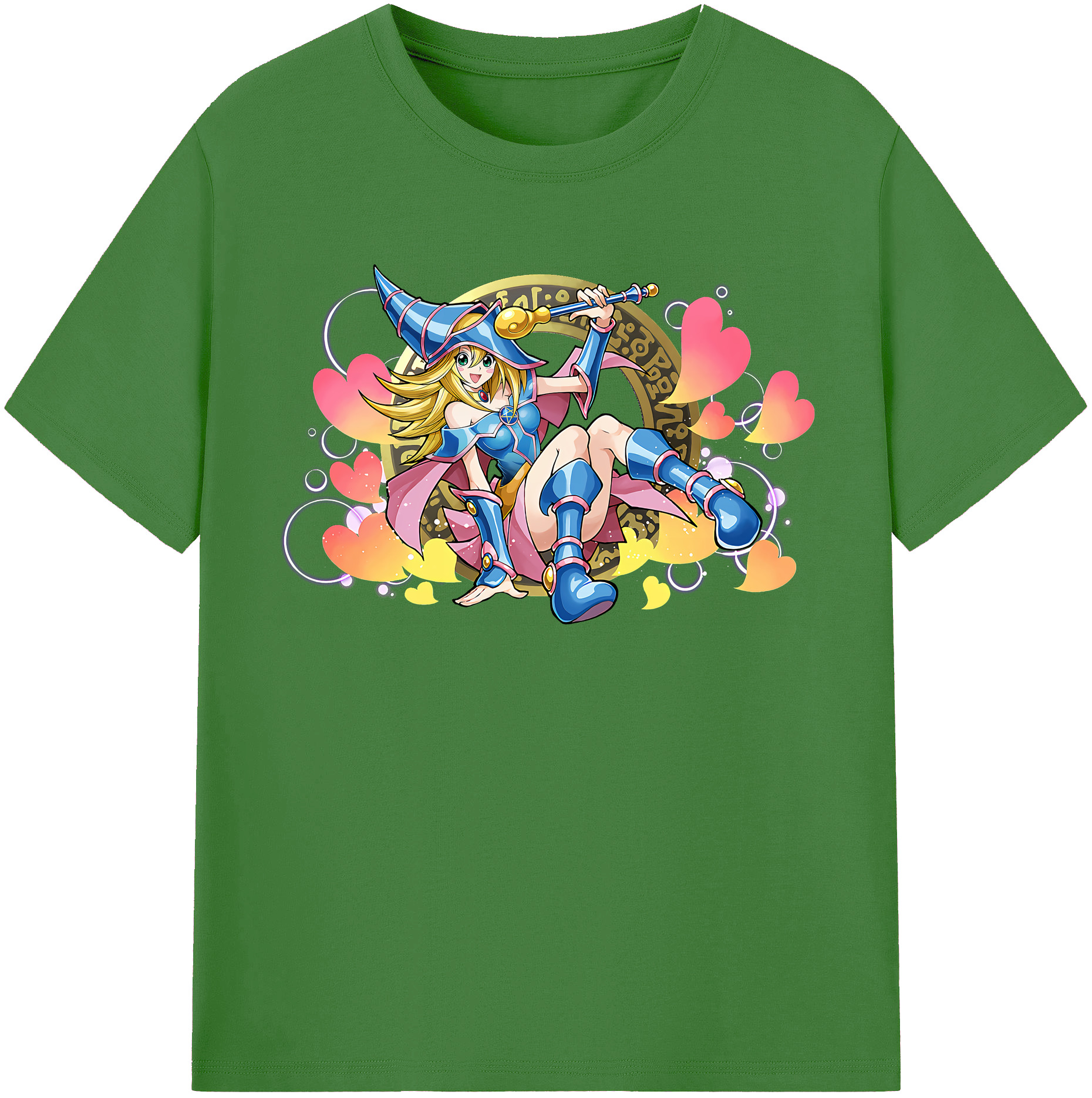 （画像用） 遊☆戯☆王 Yu-Gi-Oh! レディースカジュアルプリントTシャツ（綿100％）